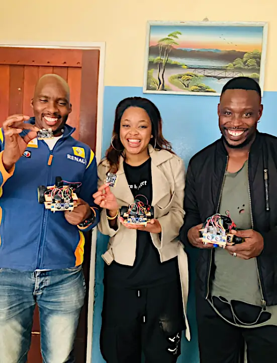 Many thanks to the micro:bit Foundation for their gift of the micro:bits,  Kitronik for their generous discount and Rotary for funding the robotics boards.