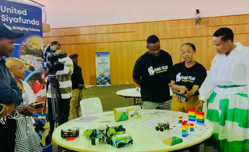 United Siyafunda proudly participated in the Science Festival held in Lesotho on Friday, 7th November. The event welcomed representatives from the Ministry of Science, Technology, and Communication, who visited the United Siyafunda exhibition stall to explore the organisation's latest educational innovations.