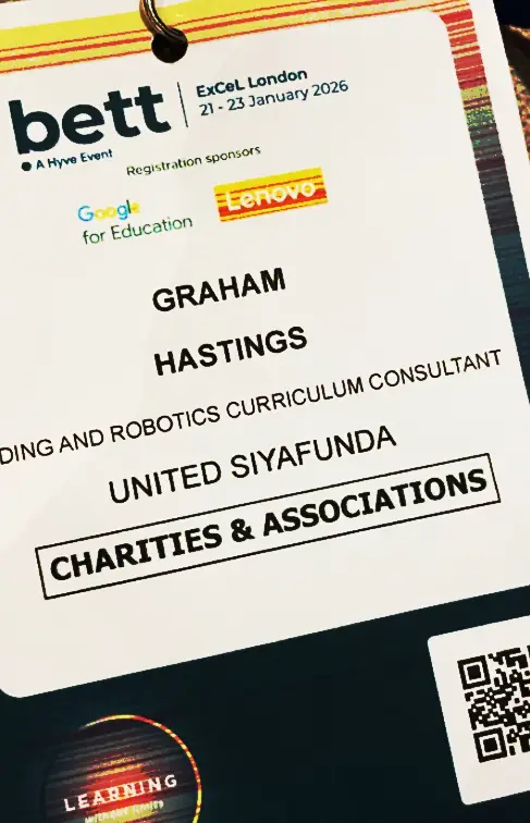 
We are proud to announce that Graham Hastings, our curriculum specialist, is representing United Siyafunda at the BETT 2026, showcasing our commitment to advancing African ed tech solutions.
