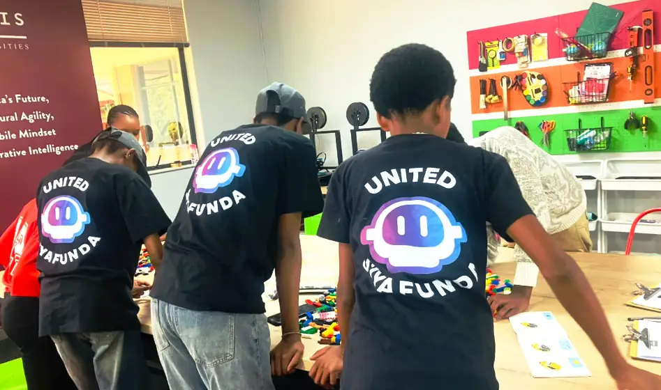 

On 24 January, United Siyafunda launched the Robotics Club with an inspiring visit for learners from Soweto and Orange Farm to the MANCOSA campus, highlighting opportunities in the Fourth Industrial Revolution.